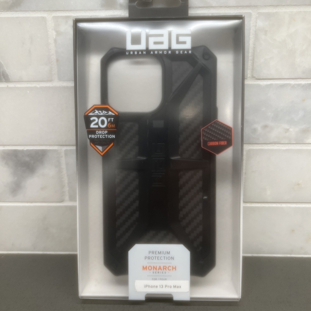 URBAN ARMOR GEAR Monarch Series Carbon Fiber Rugged Case for iPhone 13 Pro Max